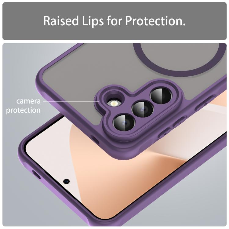 For Samsung Galaxy A57 5G Fan Dun Series TPU Hybrid PC Frosted Magsafe Phone Case