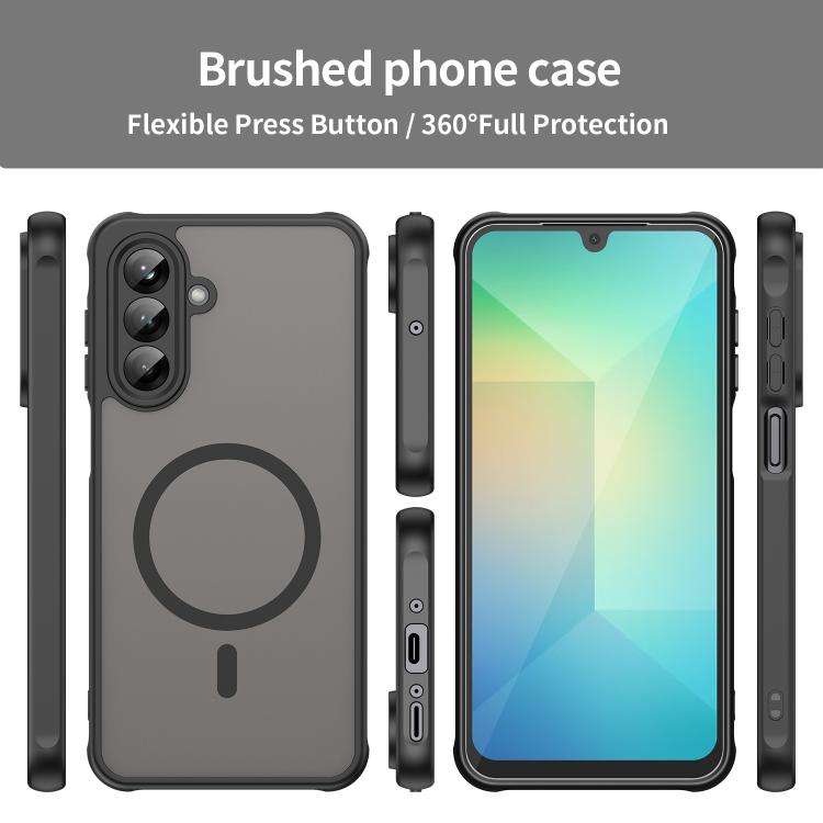 For Samsung Galaxy A26 5G Fan Dun Series TPU Hybrid PC Frosted Magsafe Phone Case