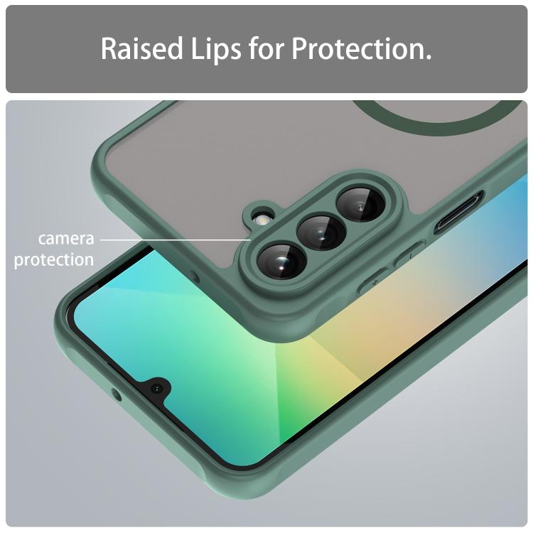 For Samsung Galaxy A26 5G Fan Dun Series TPU Hybrid PC Frosted Magsafe Phone Case
