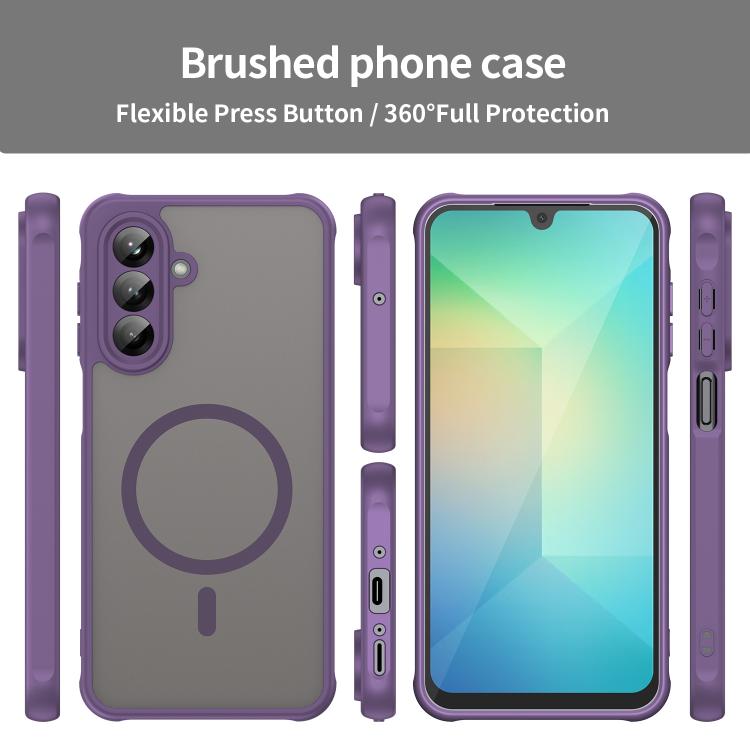 For Samsung Galaxy A26 5G Fan Dun Series TPU Hybrid PC Frosted Magsafe Phone Case