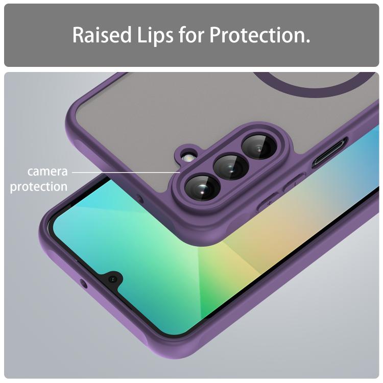 For Samsung Galaxy A26 5G Fan Dun Series TPU Hybrid PC Frosted Magsafe Phone Case