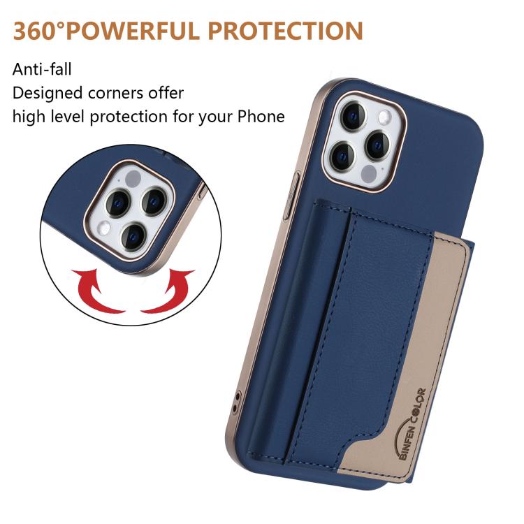 For iPhone 11 Colour Matching Horizontal Magnetic Card Bag RFID MagSafe Phone Case