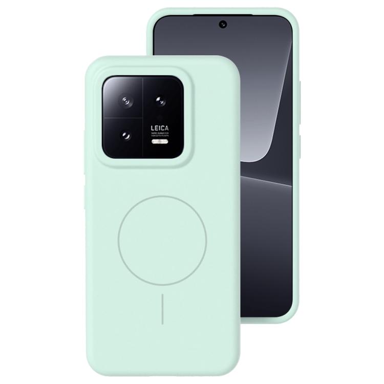 For Xiaomi 13 Liquid Silicone Thin Circle MagSafe Phone Case