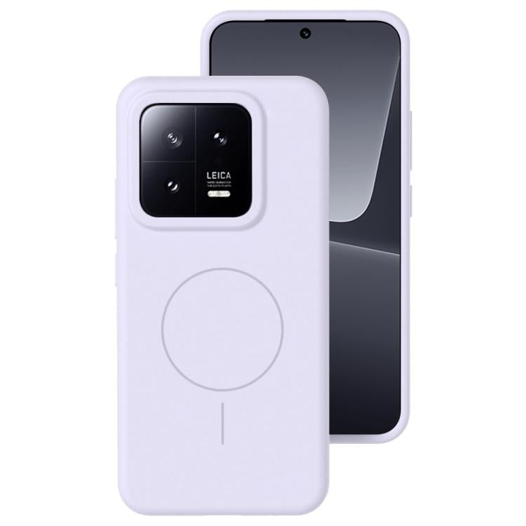 For Xiaomi 13 Liquid Silicone Thin Circle MagSafe Phone Case