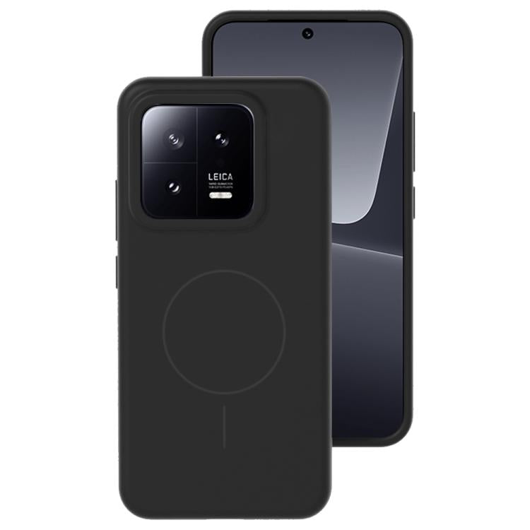 For Xiaomi 13 Liquid Silicone Thin Circle MagSafe Phone Case