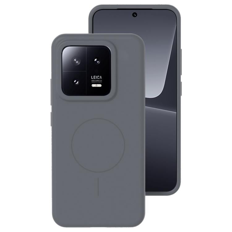 For Xiaomi 13 Liquid Silicone Thin Circle MagSafe Phone Case