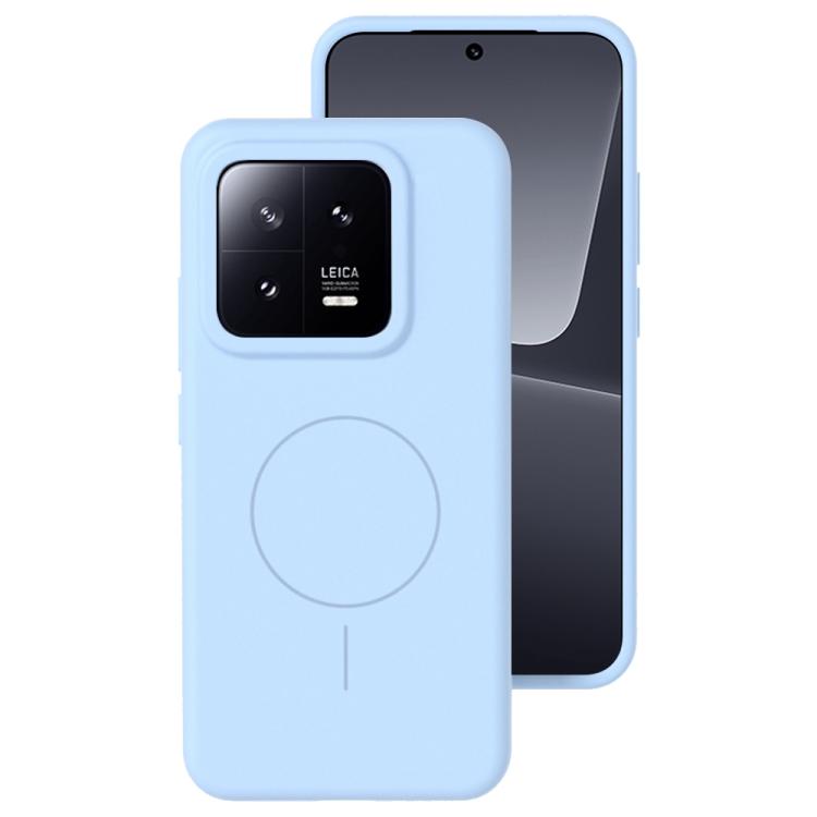 For Xiaomi 13 Liquid Silicone Thin Circle MagSafe Phone Case