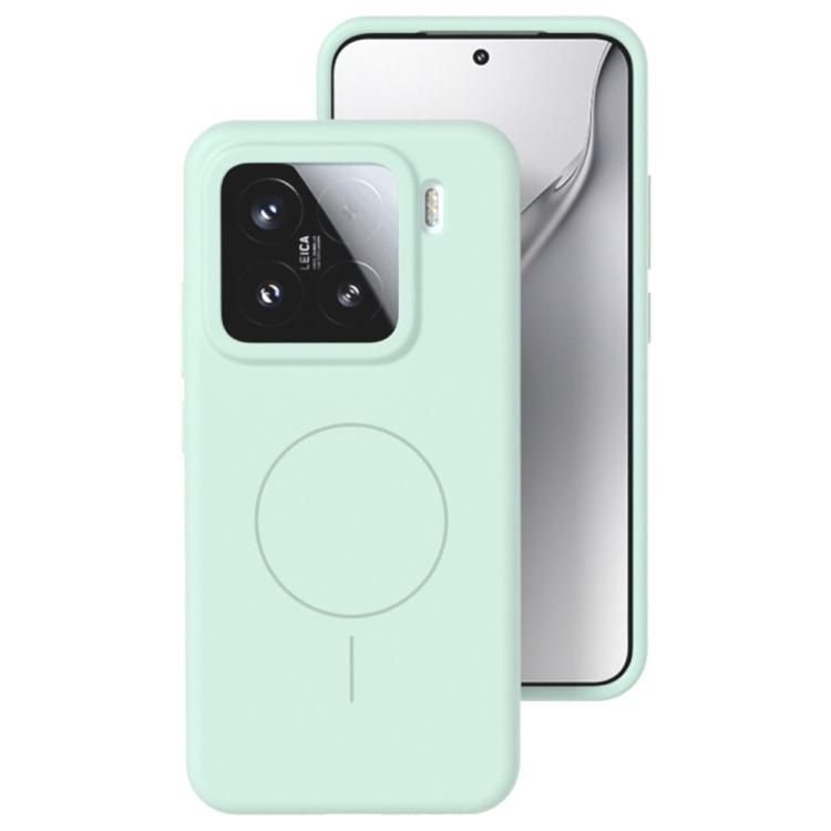 For Xiaomi 15 Liquid Silicone Thin Circle MagSafe Phone Case