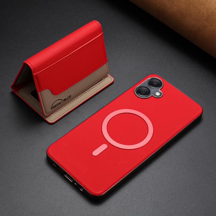 For Samsung Galaxy A06 Colour Matching Horizontal Magnetic Card Bag RFID MagSafe Phone Case