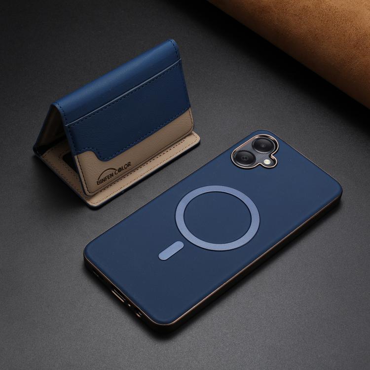 For Samsung Galaxy A06 Colour Matching Horizontal Magnetic Card Bag RFID MagSafe Phone Case