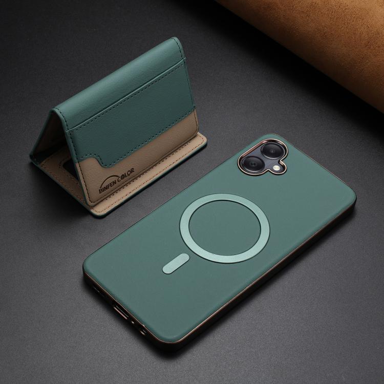 For Samsung Galaxy A06 Colour Matching Horizontal Magnetic Card Bag RFID MagSafe Phone Case