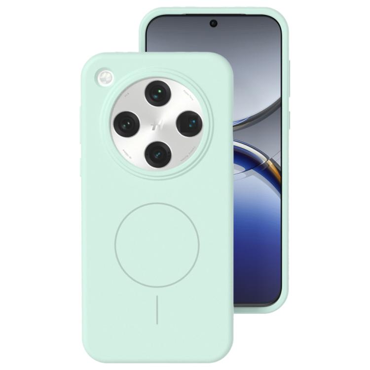 For OPPO Find X8 Liquid Silicone Thin Circle MagSafe Phone Case