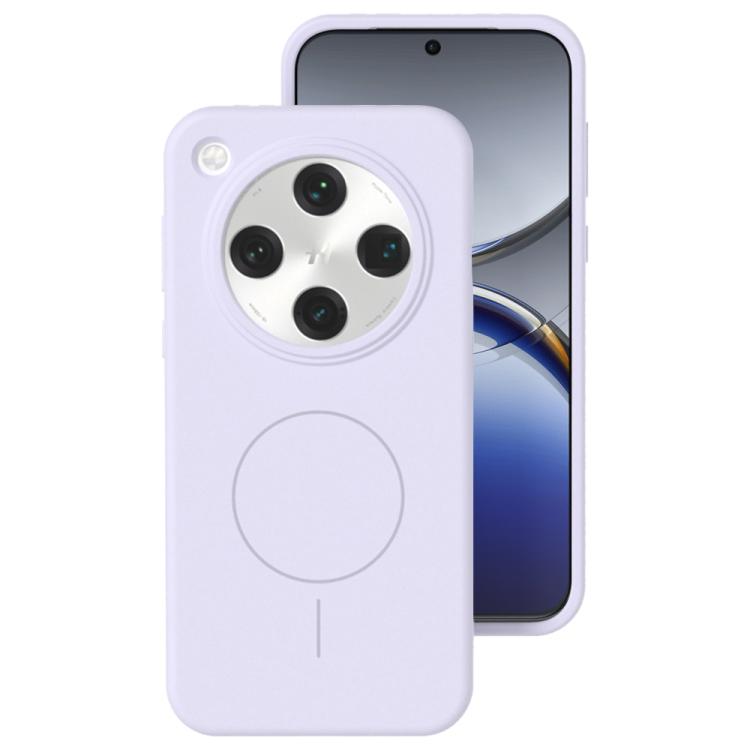 For OPPO Find X8 Liquid Silicone Thin Circle MagSafe Phone Case