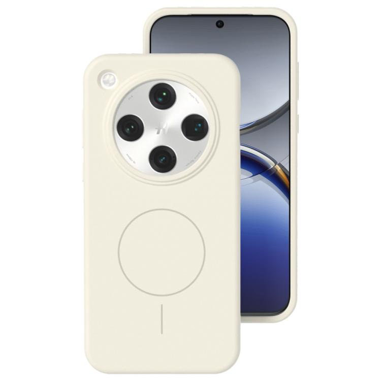 For OPPO Find X8 Liquid Silicone Thin Circle MagSafe Phone Case