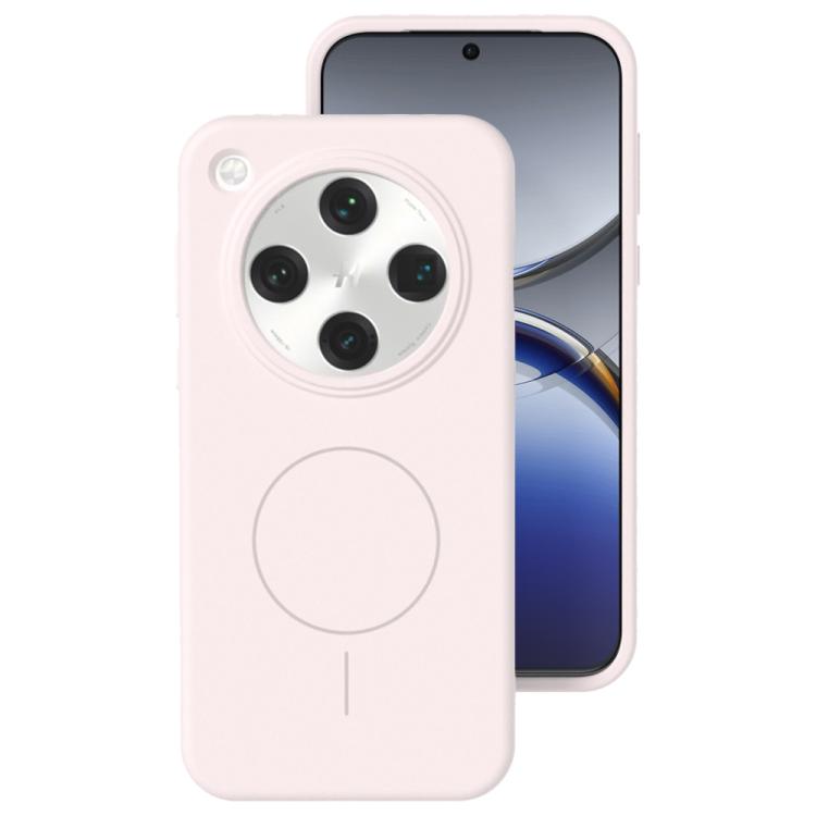 For OPPO Find X8 Liquid Silicone Thin Circle MagSafe Phone Case