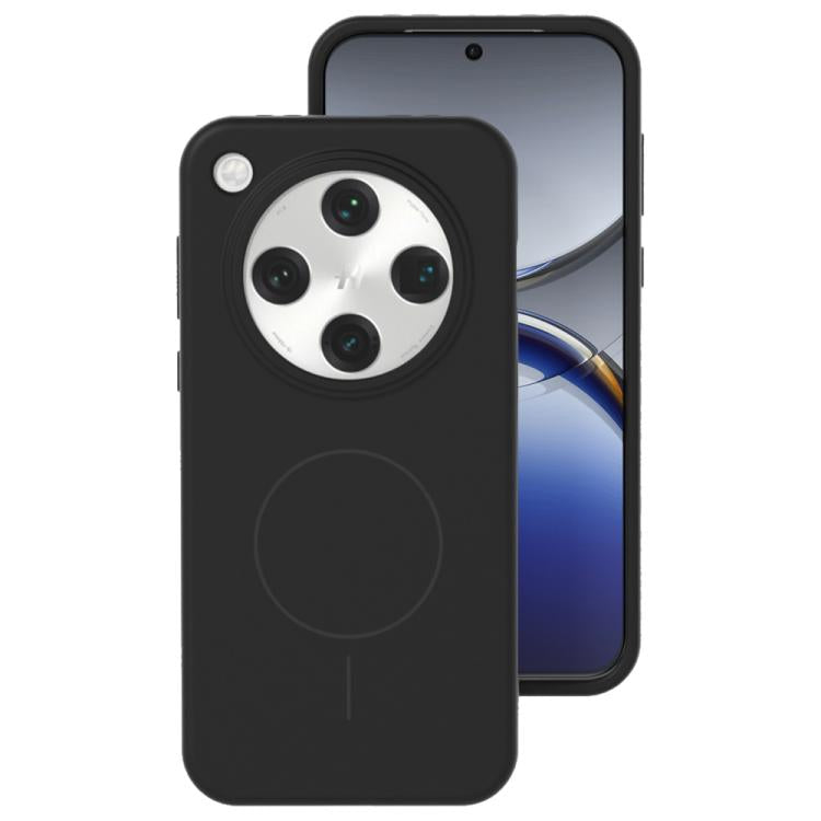 For OPPO Find X8 Liquid Silicone Thin Circle MagSafe Phone Case