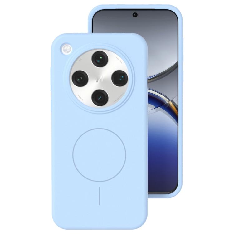 For OPPO Find X8 Liquid Silicone Thin Circle MagSafe Phone Case