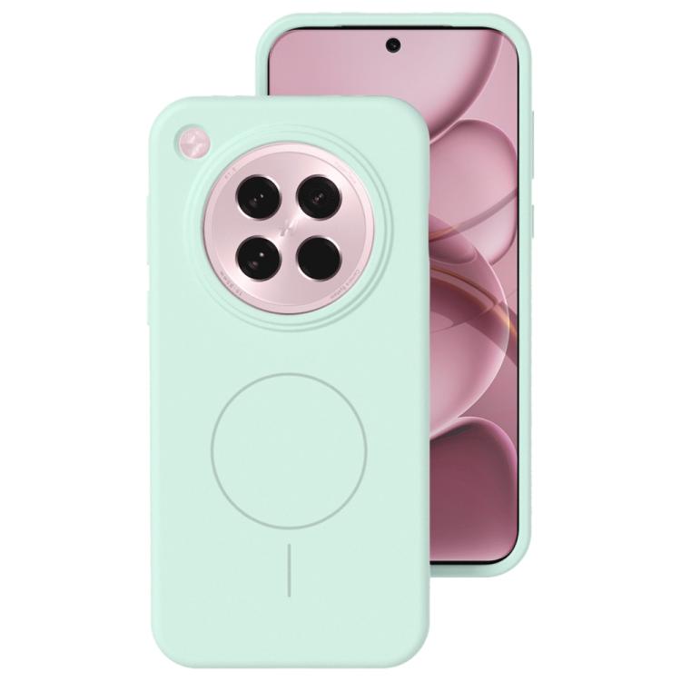 For OPPO Find X8s Liquid Silicone Thin Circle MagSafe Phone Case