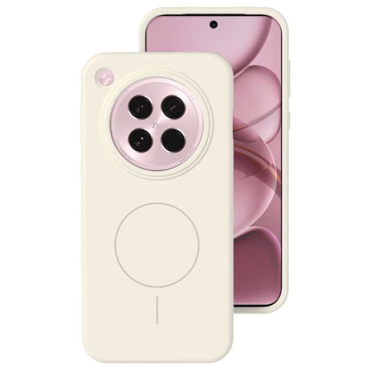 For OPPO Find X8s Liquid Silicone Thin Circle MagSafe Phone Case