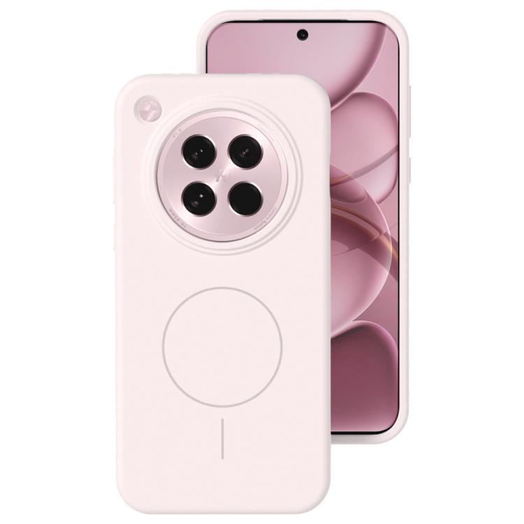For OPPO Find X8s Liquid Silicone Thin Circle MagSafe Phone Case