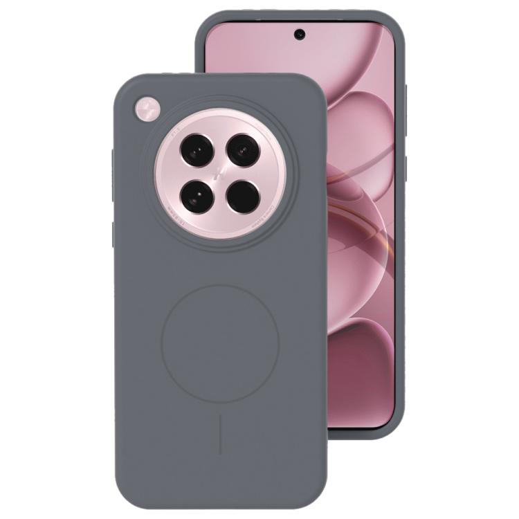 For OPPO Find X8s Liquid Silicone Thin Circle MagSafe Phone Case