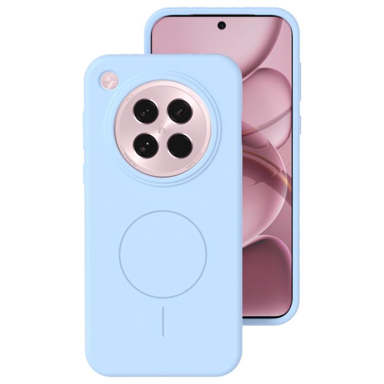 For OPPO Find X8s Liquid Silicone Thin Circle MagSafe Phone Case