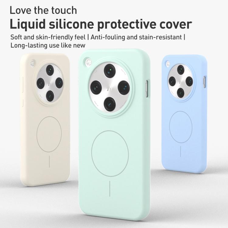For OPPO Find X8s Liquid Silicone Thin Circle MagSafe Phone Case
