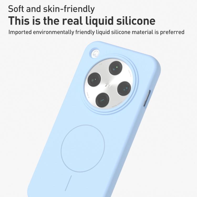 For OPPO Find X8s Liquid Silicone Thin Circle MagSafe Phone Case
