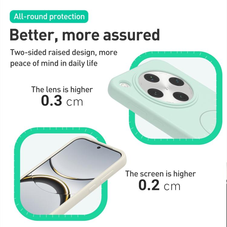 For OPPO Find X8s Liquid Silicone Thin Circle MagSafe Phone Case