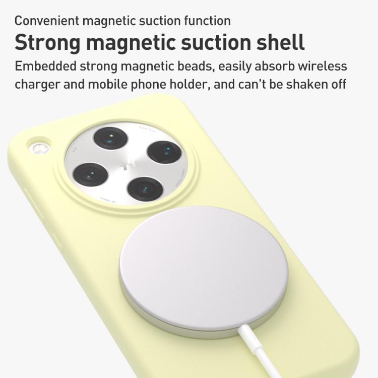 For OPPO Find X8s Liquid Silicone Thin Circle MagSafe Phone Case