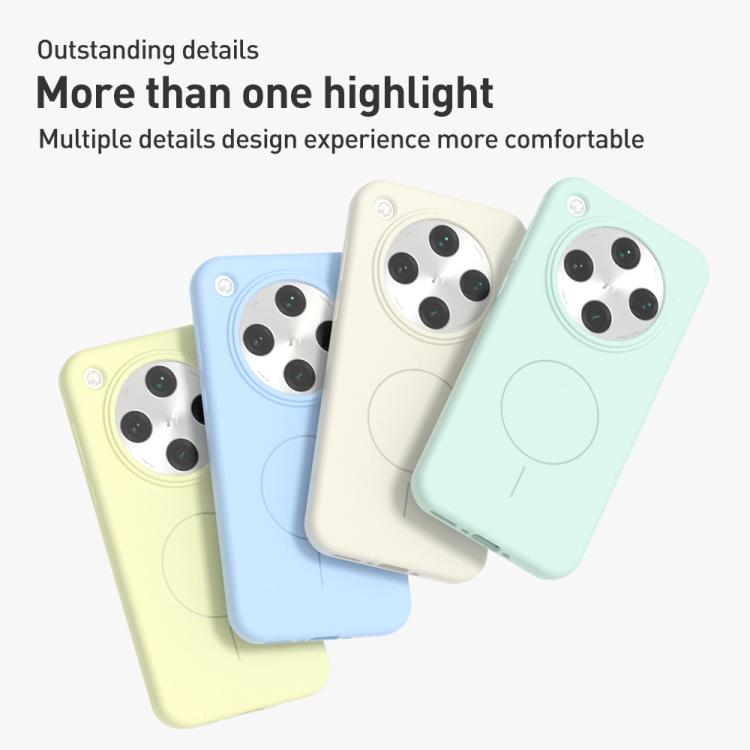 For OPPO Find X8s Liquid Silicone Thin Circle MagSafe Phone Case