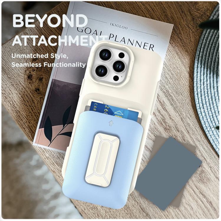 For iPhone 16 Pro Max Sliding Card Holder Integrated Phone Case with Kickstand