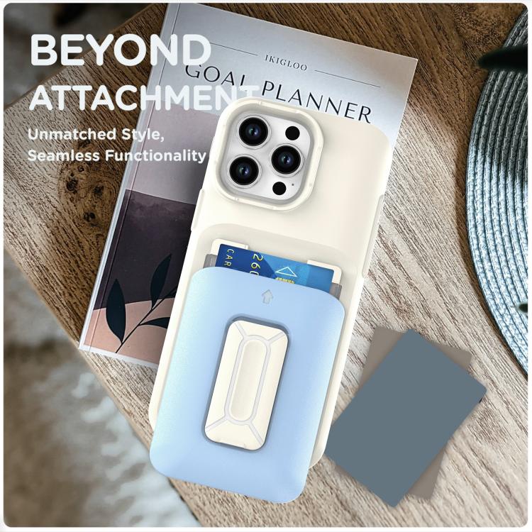 For iPhone 15 Pro Max Sliding Card Holder Integrated Phone Case with Kickstand