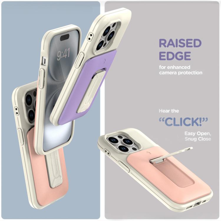 For iPhone 13 Pro Sliding Card Holder Integrated Phone Case with Kickstand
