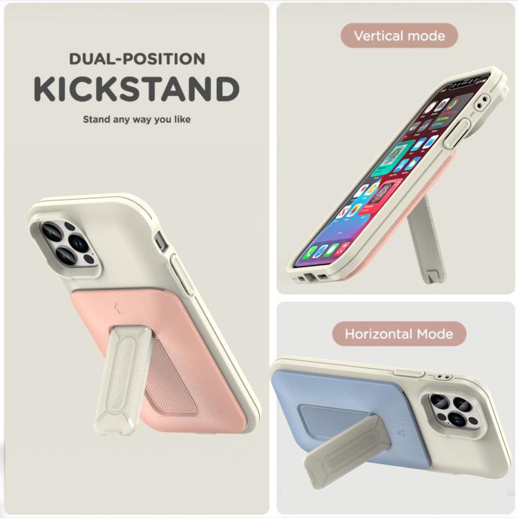 For iPhone 12 / 12 Pro Sliding Card Holder Integrated Phone Case with Kickstand