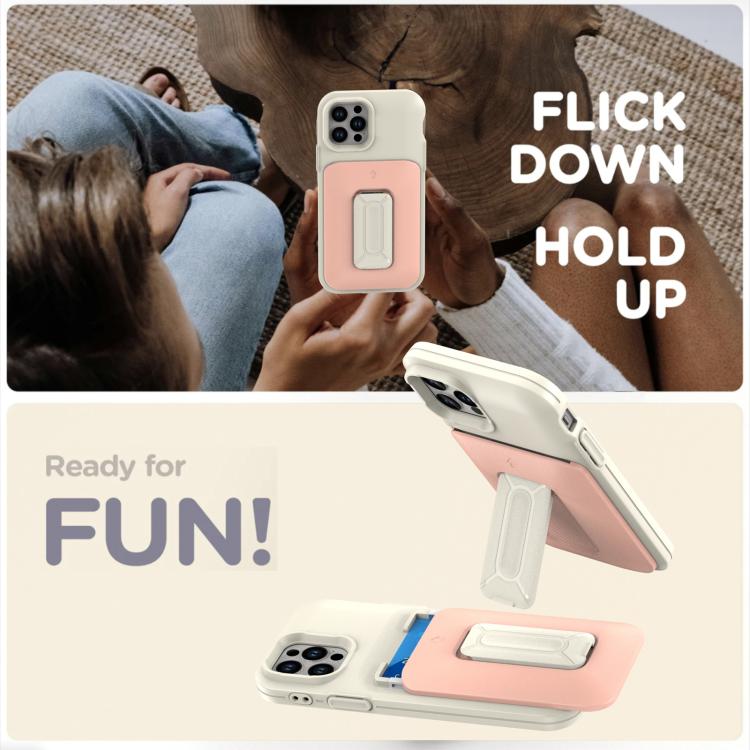 For iPhone 12 / 12 Pro Sliding Card Holder Integrated Phone Case with Kickstand