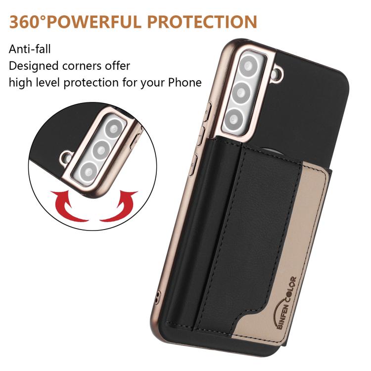 For Samsung Galaxy S24+ 5G Colour Matching Horizontal Magnetic Card Bag RFID MagSafe Phone Case