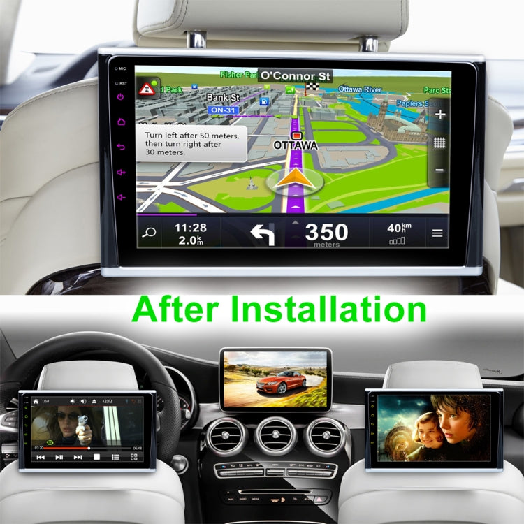 2 PCS 9 inch Headrest 2.5D External MP5 Car Bluetooth MP5 Player