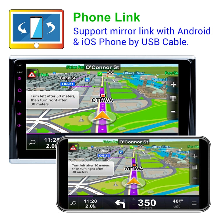 2 PCS 9 inch Headrest 2.5D External MP5 Car Bluetooth MP5 Player