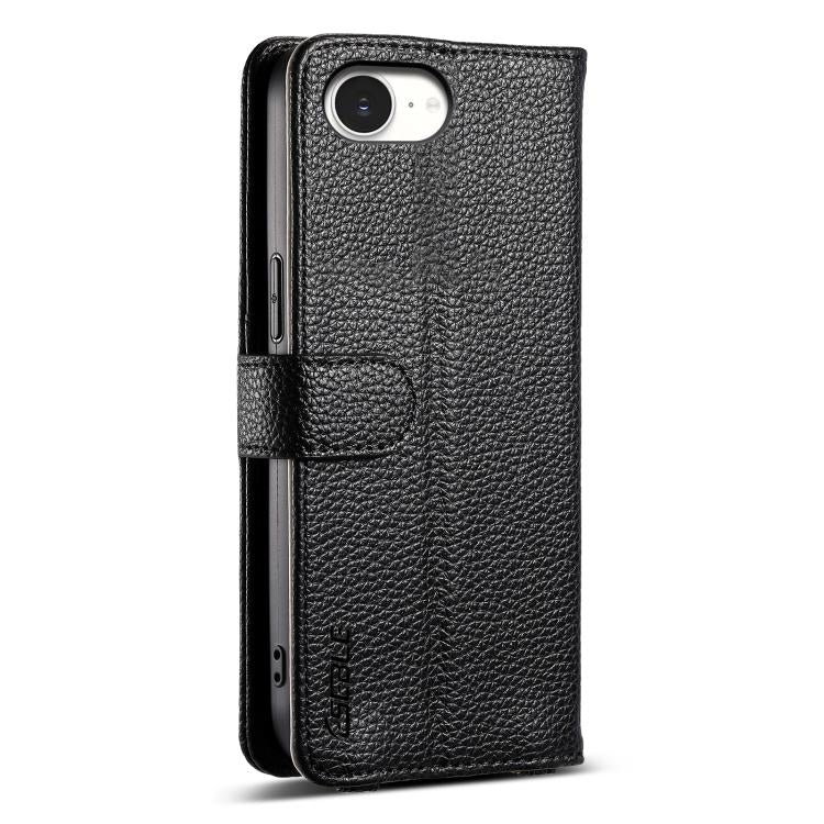 For iPhone 17e / 16e ESEBLE E11 Colorful Litchi Pattern Zipper Wallet Leather Phone Case