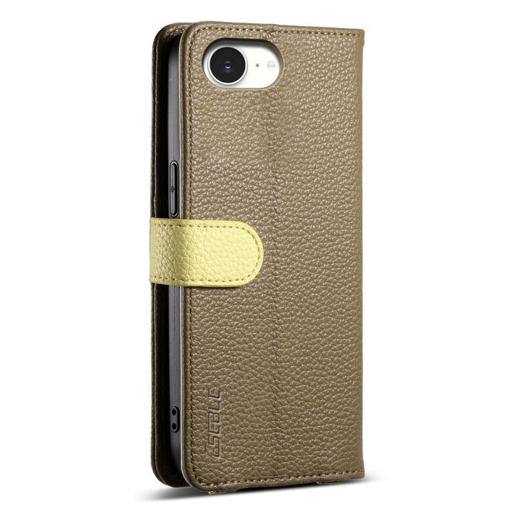 For iPhone 17e / 16e ESEBLE E11 Colorful Litchi Pattern Zipper Wallet Leather Phone Case