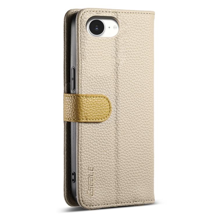 For iPhone 17e / 16e ESEBLE E11 Colorful Litchi Pattern Zipper Wallet Leather Phone Case