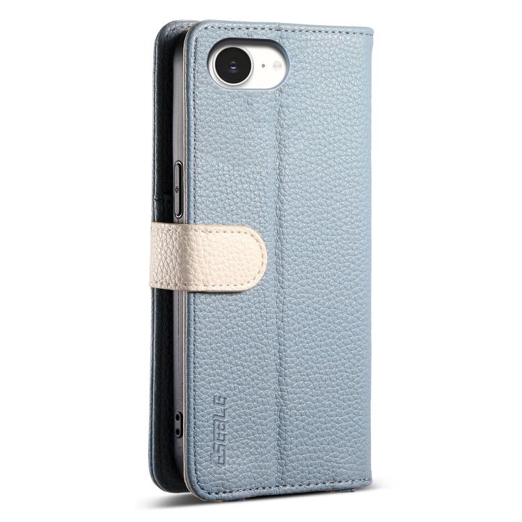 For iPhone 17e / 16e ESEBLE E11 Colorful Litchi Pattern Zipper Wallet Leather Phone Case