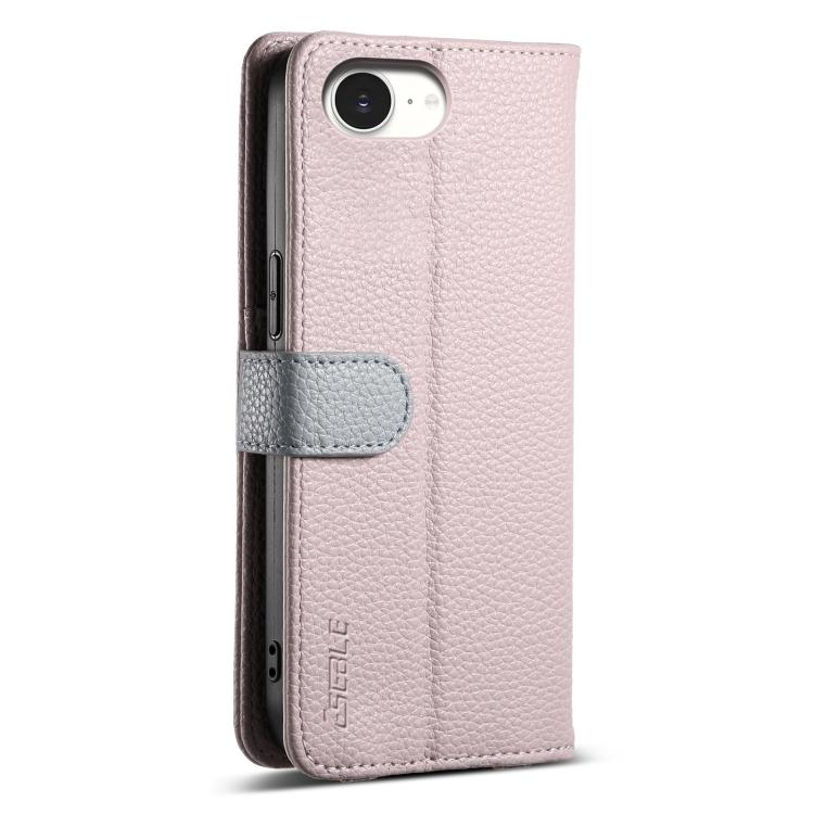 For iPhone 17e / 16e ESEBLE E11 Colorful Litchi Pattern Zipper Wallet Leather Phone Case