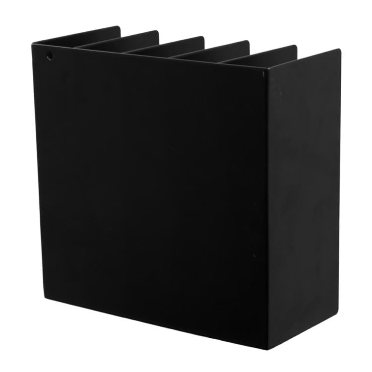Five-grid Envelope Notepad Metal Storage Rack Mail Envelope Sorting Desktop Organizer - Black