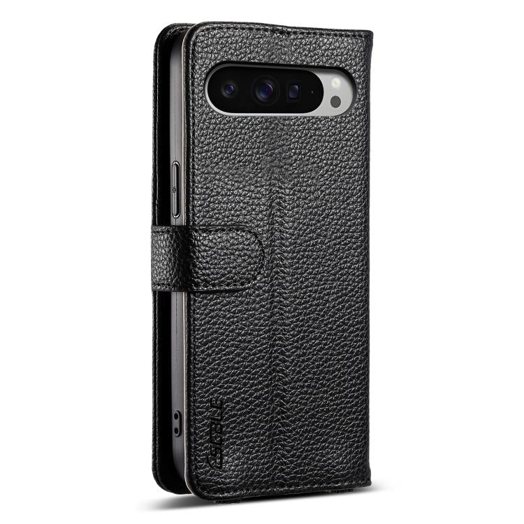 For Google Pixel 9 Pro XL ESEBLE E11 Colorful Litchi Pattern Zipper Wallet Leather Phone Case