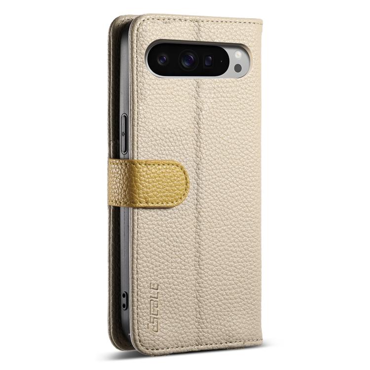 For Google Pixel 9 Pro XL ESEBLE E11 Colorful Litchi Pattern Zipper Wallet Leather Phone Case