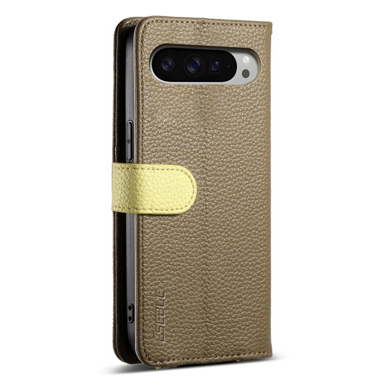For Google Pixel 9 / 9 Pro ESEBLE E11 Colorful Litchi Pattern Zipper Wallet Leather Phone Case
