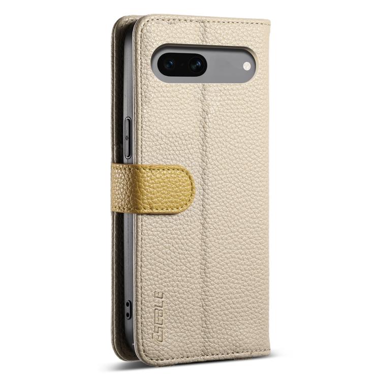 For Google Pixel 8a ESEBLE E11 Colorful Litchi Pattern Zipper Wallet Leather Phone Case