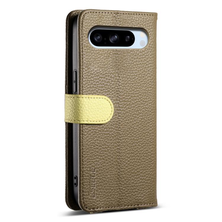 For Google Pixel 8 Pro ESEBLE E11 Colorful Litchi Pattern Zipper Wallet Leather Phone Case